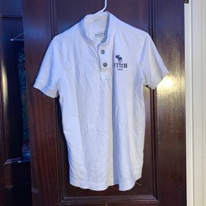 Abercrombie & Fitch White Polo